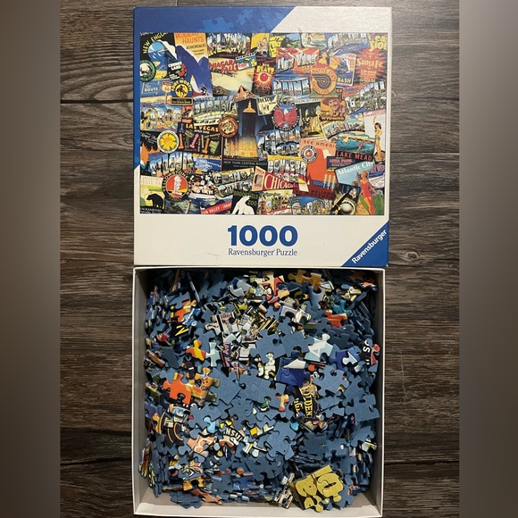 Ravensburger Road Trip USA 1000 Piece Jigsaw Puzzle 🧩 - Picture 2 of 4